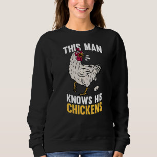 Sweatshirt Homme Cet Homme Connaît Son Poulet Volaille Agrico
