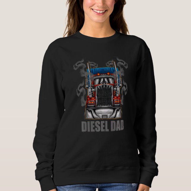 Sweatshirt Homme Diesel Papa Trucker Trucker 18 Wheeler (Devant)