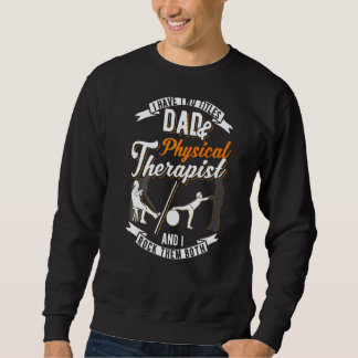 Sweatshirt Homme J'Ai Deux Titres Papa & Physique Thérapiste 