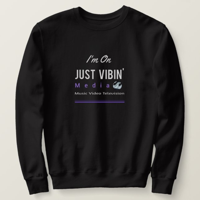 Sweatshirt Homme Just Vibin' Media Artist Sweat-shirt (Design devant)