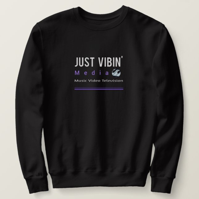 Sweatshirt Homme Just Vibin' Media Sweat-shirt (Design devant)