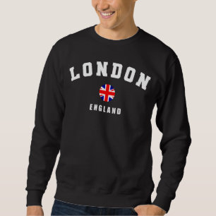 Sweatshirt homme Londres Angleterre et drapeau bri