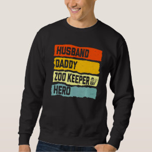 Sweatshirt Homme Mari Daddy Zoo Keeper Hero Fête des pères Co