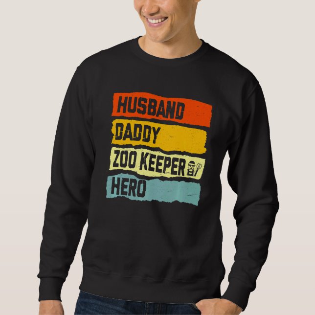 Sweatshirt Homme Mari Daddy Zoo Keeper Hero Fête des pères Co (Devant)