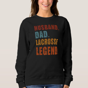 Sweatshirt Homme Mari Papa Lacrosse Legend Sports Team Fathe