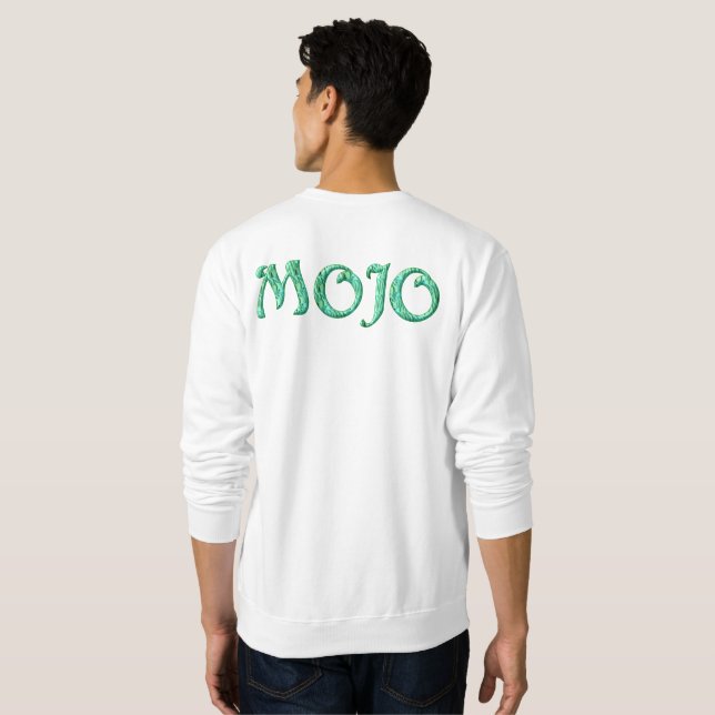 Sweatshirt Homme Mojo sweat-shirt blanc dos (Dos entier)
