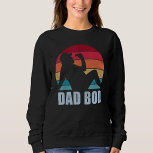 Sweatshirt Homme Papa Bod Équipe Boire Retro Sunset Vintage F