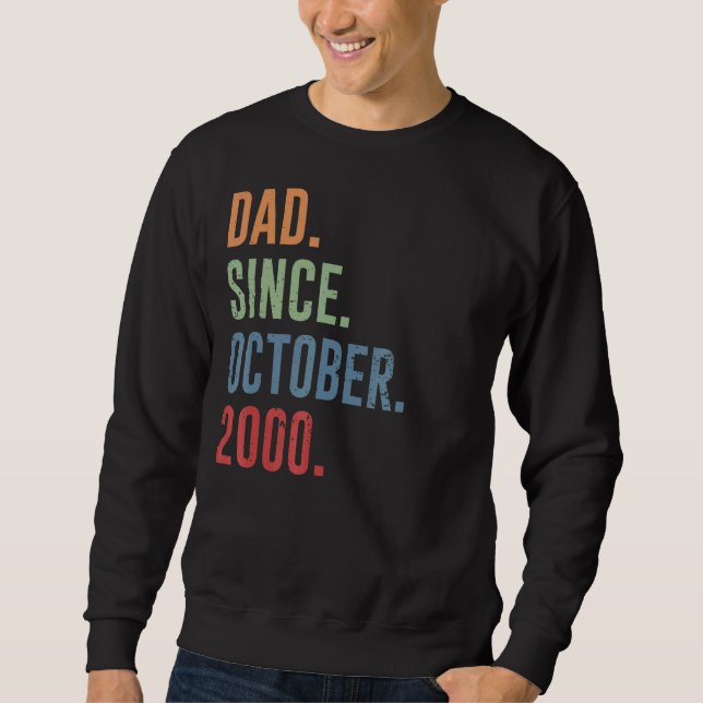 Sweatshirt Homme Papa depuis octobre 2000 (Devant)