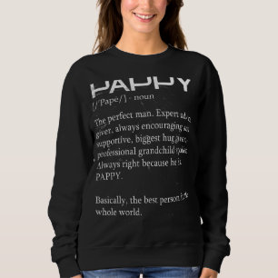 Sweatshirt Homme Pappy Définition Grand-père Grand-parents Pè