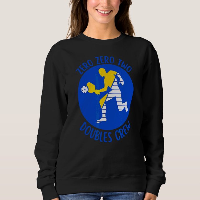 Sweatshirt Homme Pickleball Zéro Zéro Deux Doubles Cre (Devant)