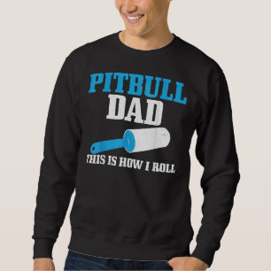 Sweatshirt Homme Pitbull Papa Chien Cheveux Drôle Pitbull