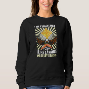 Sweatshirt Homme Simple Comme Carrtos Croire En Jésus Christ