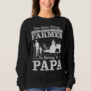 Sweatshirt Homme Tracteur Fermier Style Vintage Fermier Papa