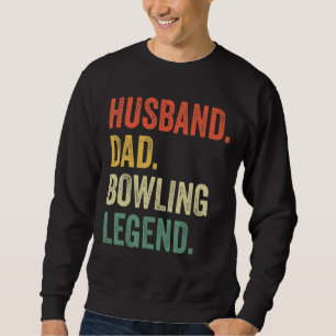 Sweatshirt Homme Vintage mari papa Bowling Légende Rétro Fath