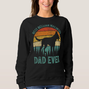 Sweatshirt Homme Vintage Meilleur Père Malinois Belge Jamais