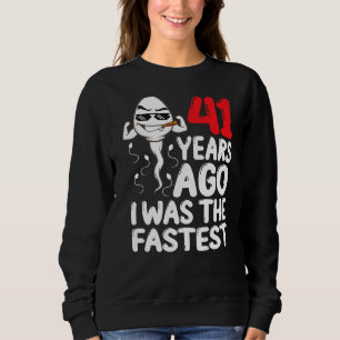 Sweatshirt Hommes 41E Anniversaire Gag Robe Il Y A 41 Ans J'É