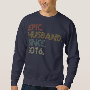 Sweatshirt Hommes 6e anniversaire de Mariage est mari épopé d