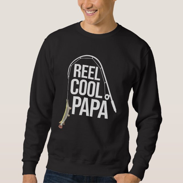 Sweatshirt Hommes Alligator Gar Pêche Papa Fat de poisson d'e (Devant)