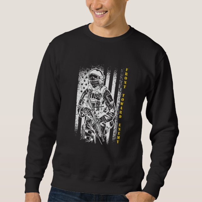 Sweatshirt Hommes avant vers l'ennemi 2 (Devant)