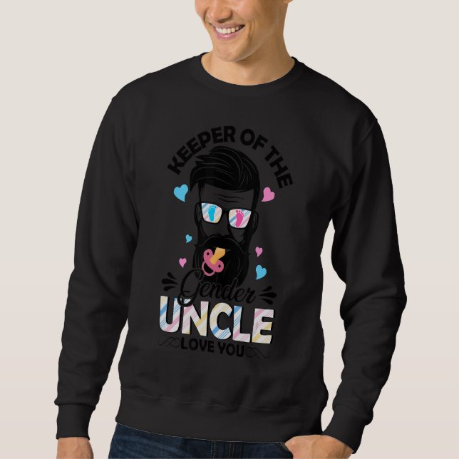 Sweatshirt Hommes Beard Hommes Rose Ou Bleu Oncle Vous Aime G (Devant)