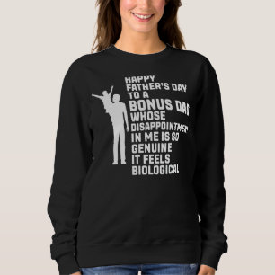 Sweatshirt Hommes Bonne Fête des pères À Un Père Bonus Stepda