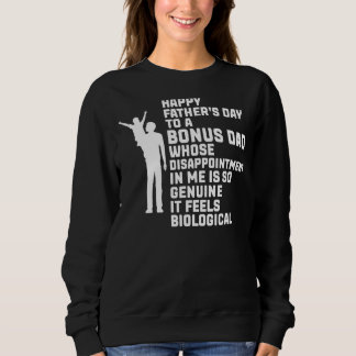 Sweatshirt Hommes Bonne Fête des pères À Un Père Bonus Stepda