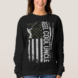 Sweatshirt Hommes Drapeau Américain Cool Oncle Pour Papa Husb