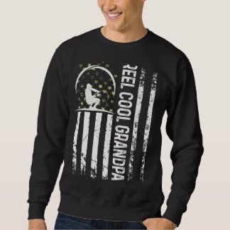 Sweatshirt Hommes Drapeau Patriotique Reel Cool Grand-pa Pour