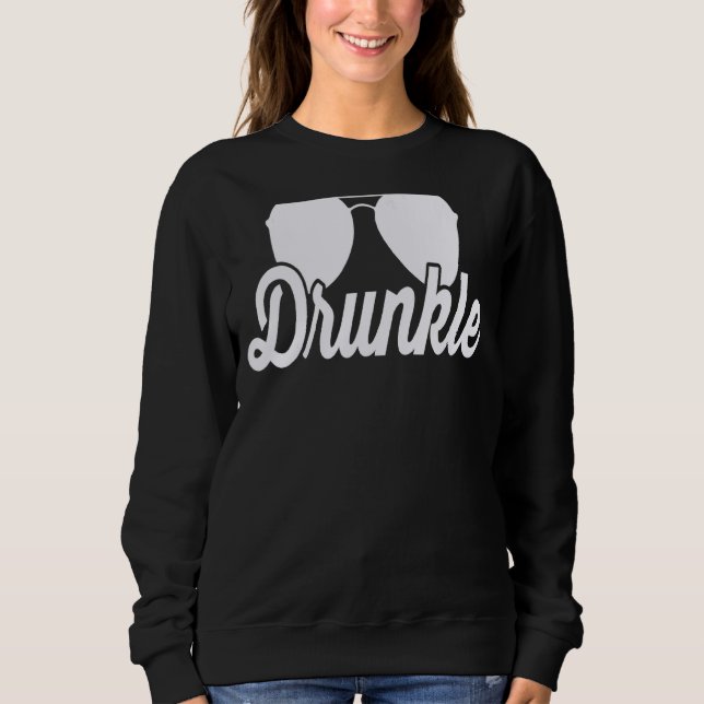 Sweatshirt Hommes Drunkle Uncle Drunk Définition Mon oncle Mo (Devant)