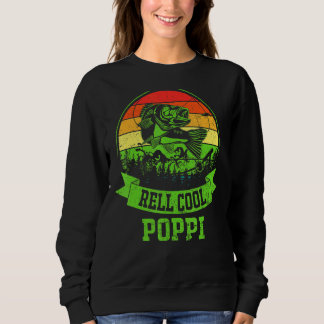 Sweatshirt Hommes Fête des Père Pêche Vintage Roue Cool Poppi