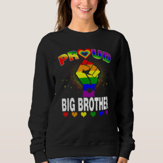 Sweatshirt Hommes Fier Big Brother Rainbow Lgbt Gay pride Mon