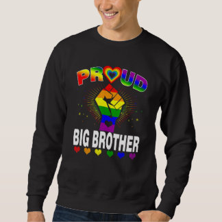 Sweatshirt Hommes Fier Big Brother Rainbow Lgbt Gay pride Mon