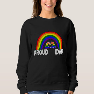 Sweatshirt Hommes Fier Fier Papa Trans Pride Lgbtq Rainbow F