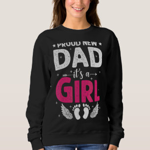 Sweatshirt Hommes Fier Nouveau Papa C'est une fille promu à p