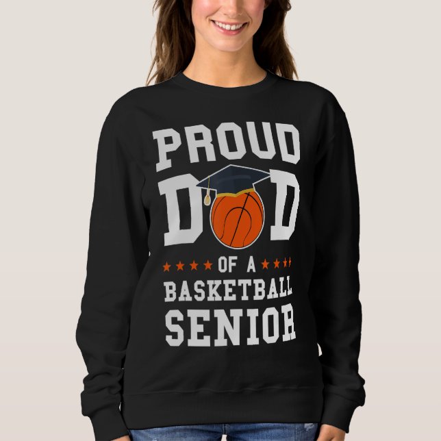 Sweatshirt Hommes Fier Papa D'Un Basket-Ball Senior S (Devant)