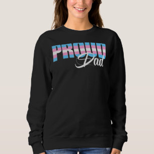 Sweatshirt Hommes Fier Papa Transgenre Trans Pride Drapeau Lg