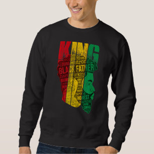 Sweatshirt Hommes Forts Roi Noir Af naturel afro-américain