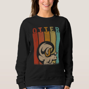 Sweatshirt Hommes Hommes Hommes Femmes Kid Cute Otter Retro