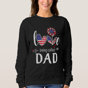 Sweatshirt Hommes J'aime être appelé Papa Sunflower America 4