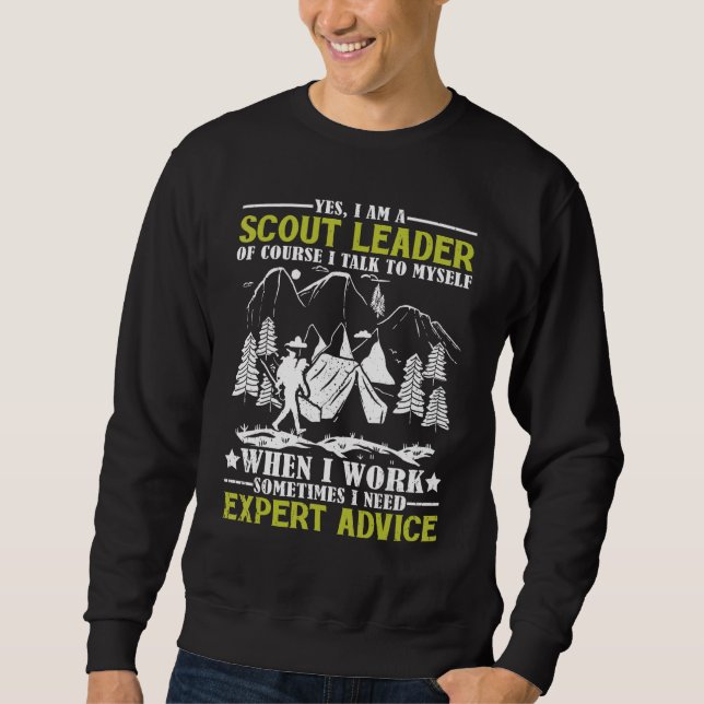 Sweatshirt Hommes Je me parle à moi-même SPL Dirigeants scout (Devant)