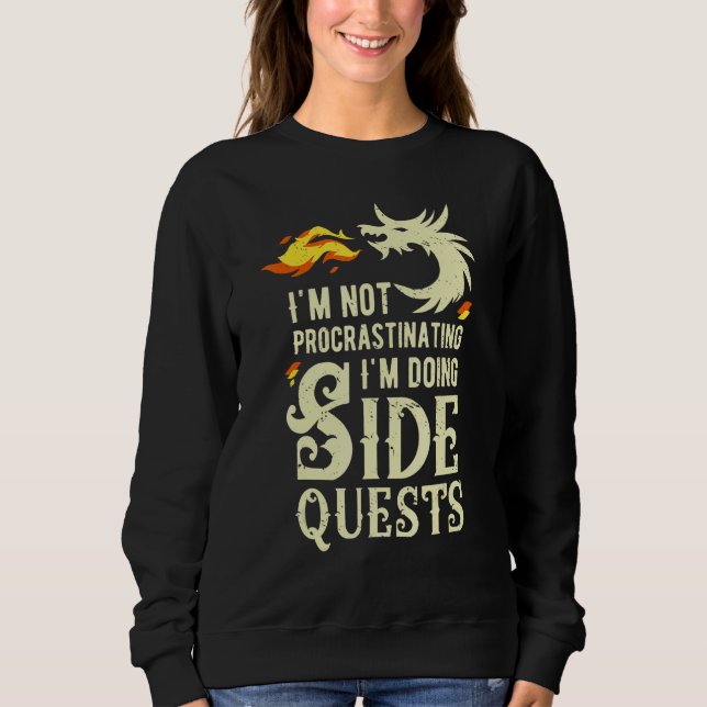 Sweatshirt Hommes Je ne proteste pas Je fais des quêtes latér (Devant)