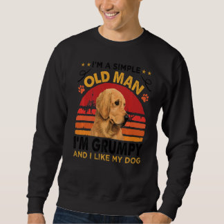 Sweatshirt Hommes Je suis un Vieux Homme Simple Je suis Grump