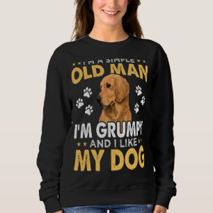 Sweatshirt Hommes Je suis un Vieux Homme Simple Je suis Grump