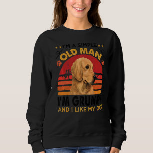 Sweatshirt Hommes Je suis un Vieux Homme Simple Je suis Grump