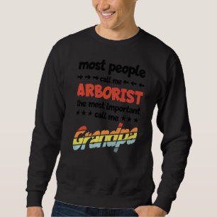 Sweatshirt Hommes La plupart des gens m'appellent Arboriste l