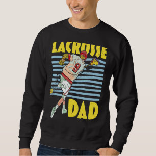 Sweatshirt Hommes Lacrosse Papa Patrie Meilleur Père Jamais P