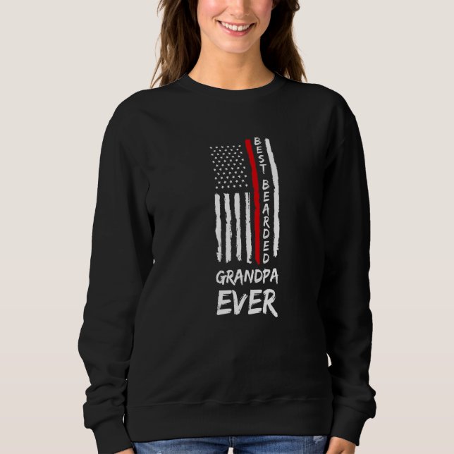 Sweatshirt Hommes Meilleur Grand-Père Porté Ever Pompier Offi (Devant)