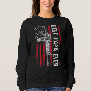 Sweatshirt Hommes Meilleur Papa Ever Papa Droits des armes à