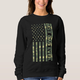 Sweatshirt Hommes Meilleur papa jamais nous Drapeau américain