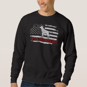 Sweatshirt Hommes Néerlandais Berger Papa Distressed Drapeau